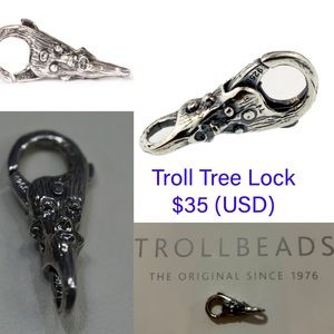 Pre-owned Troll Tree Lock in sterling silver